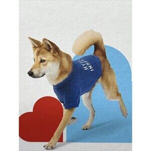 Boots & Barkley "Hydrant Inspector" Dog Sweatshirt Blue‎ Size Large Pet Apparel